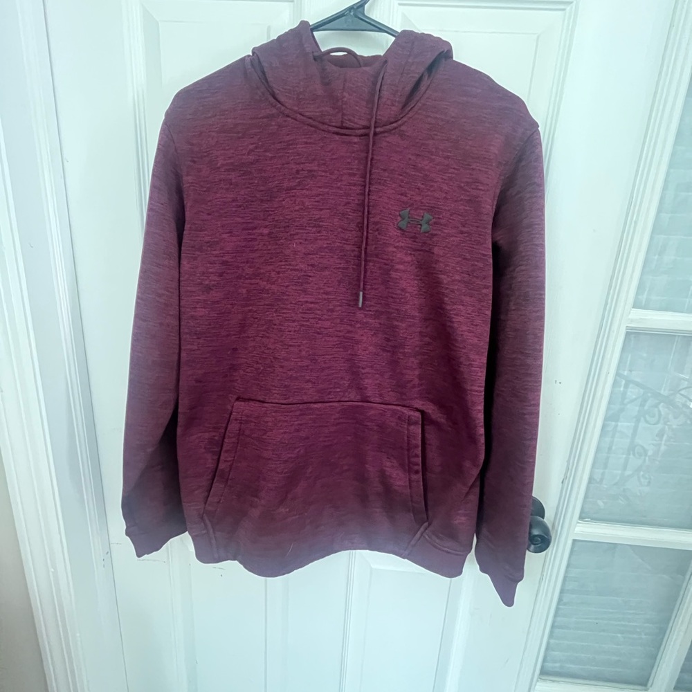 Under Armour Men’s ColdGear Textured Hoodie - Burgundy - Size Large